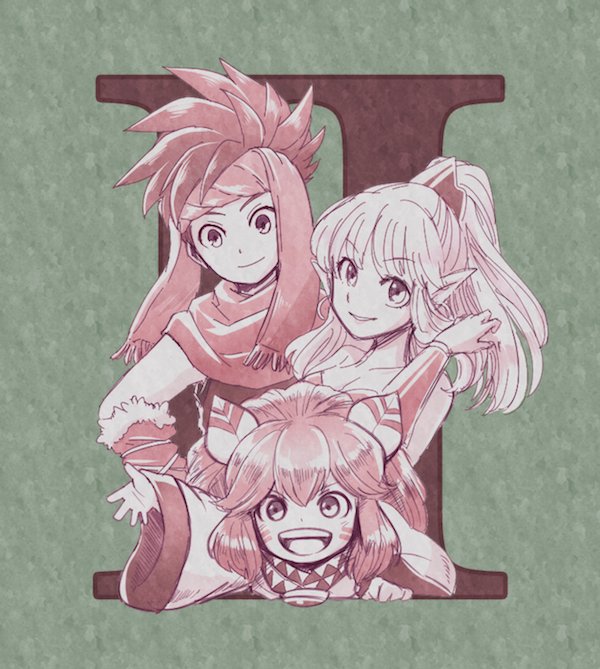 『聖剣伝説2』27周年おめでとうございます!?
過去絵ですがお祝いを!! 
