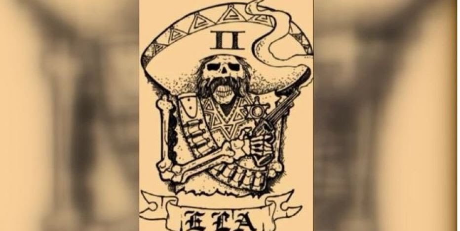 Btw, here is the tattoo sported by deputies in the very normal East LA Station extracurricular club the Banditos. Deputies who don’t join have alleged assault and harassment, and claim they have to pay fees directly to the Banditos.