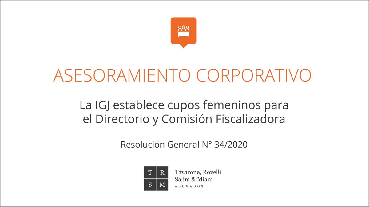 trsymabogados's tweet photo. ⚠ Alerta Legal • Para mayor información no dude en contactarse con Juan Pablo Bove, Federico Otero, Julián Razumny, Pablo Tarantino, Agustín Griffi, o bien a corporateteam@trsym.com

➕ 👉🏼 https://t.co/F87TxClS7C

#TRSyM #IGJ #CuposFemeninos #Directorio #ComisionFiscalizadora https://t.co/OxiEZs4uii