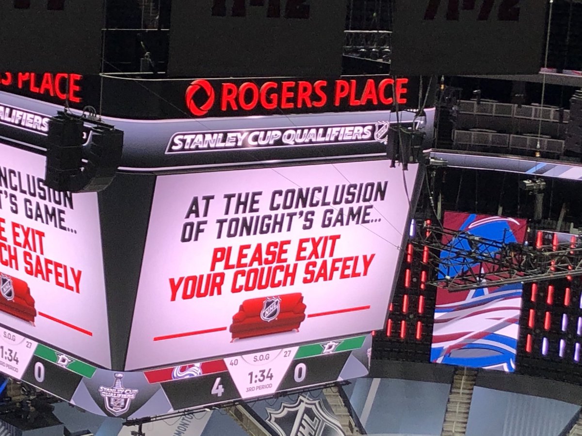The Jumbotron announcements have been hilarious 😂😂