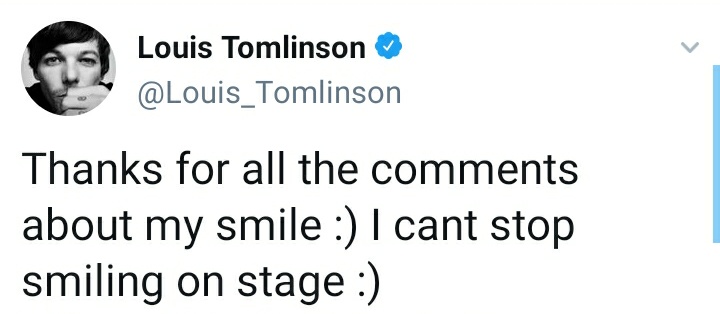 Louis smiling: a very necessary thread