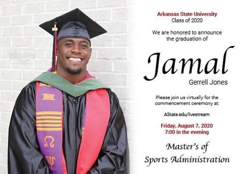 I know everyone remembers when a certain coach was accused of changing players grades just to keep them eligible. Jamal is now the second former Trezevant player (along with Lamarcus Steward) to receive his Masters. Very proud of him.