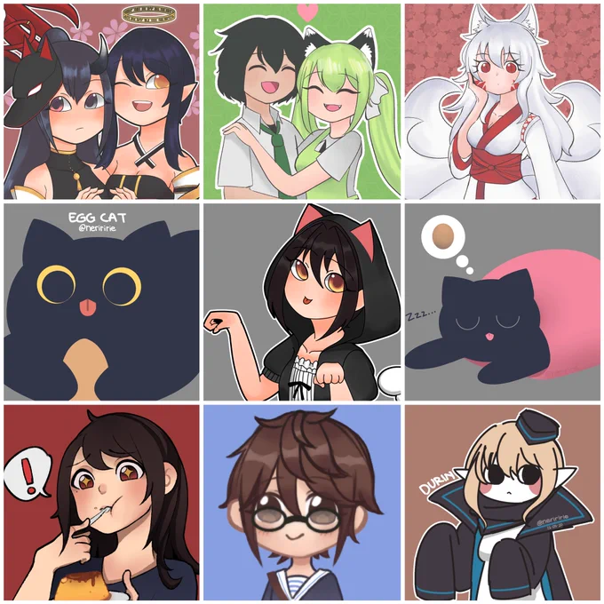 @jasperthecrab Hi I'm Neri! I love drawing (egg)cat, girls, and catgirls! Here's my recent works #under500gang 

☕ : https://t.co/1GqW1Z4HEy
Accepting doodle request on ko-fi! 