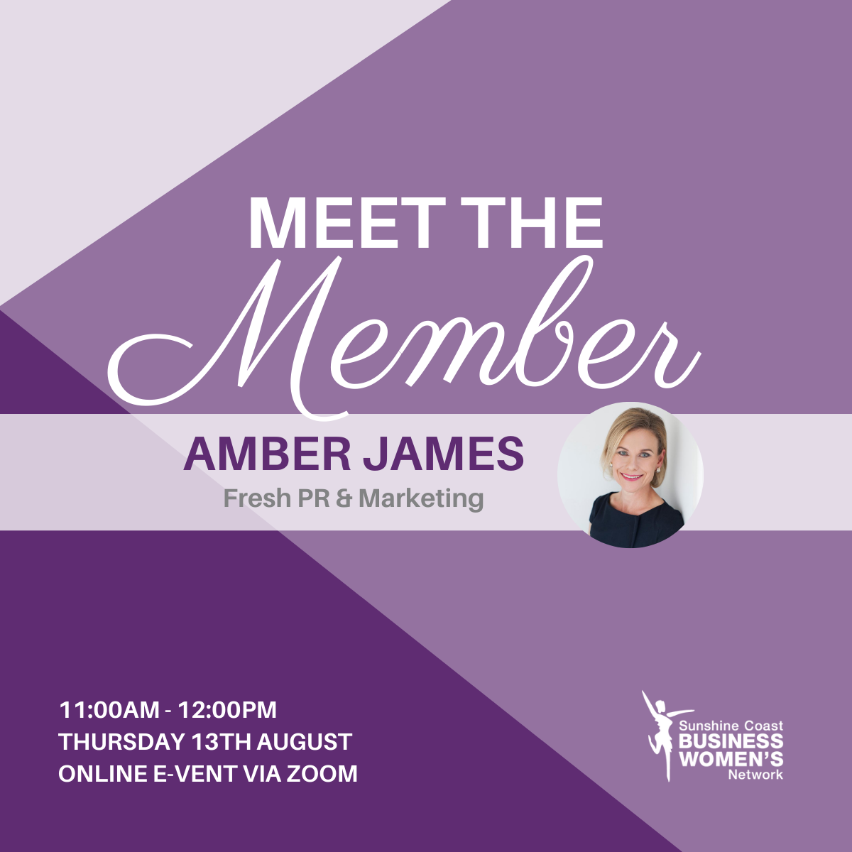 For the second Special Event: Meet the Member, we are putting the spotlight on Amber James, Senior Communications and PR Consultant at Fresh PR &amp; Marketing.

For more info &amp; to register - scbwn.org.au/event-3933146 

#SCBWN #MeettheMember #FreshPR #womeninbusiness #SunshineCoast