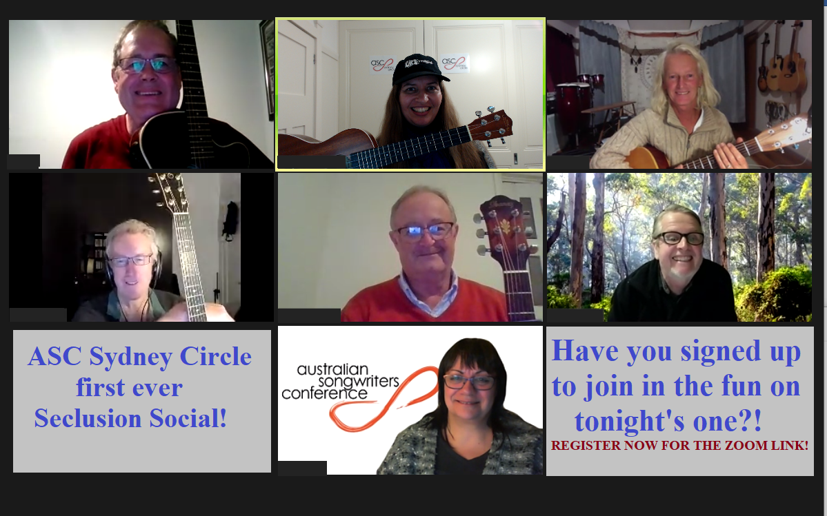 ASCSydneyCircle's tweet photo. Our second ever #ASCSydneyCircle "Seclusion Social" is TONIGHT! 7.30pm - 9.30pm Sydney time.  Here's a snapshot of the May one.  You can still register to join us - https://t.co/2psaQTGWRZ 
This is a much more casual event than our monthly circles; share a #song if you want to! https://t.co/vBr1wTqrMc