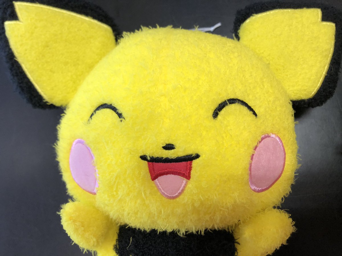 タイトーステーション 大須店 プライズ ポケットモンスター ポケぎゅっとでっかいぬいぐるみ ピチュー デデンネ 入荷致しました ふわふわで可愛いです タイトー 大須 ポケモン ピチュー デデンネ