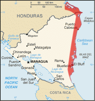 Moving on to the East part of Nicaragua, the Caribbean part. The indigenous people in this part have kept their native languages as well as their traditions. There are three indigenous pueblos.