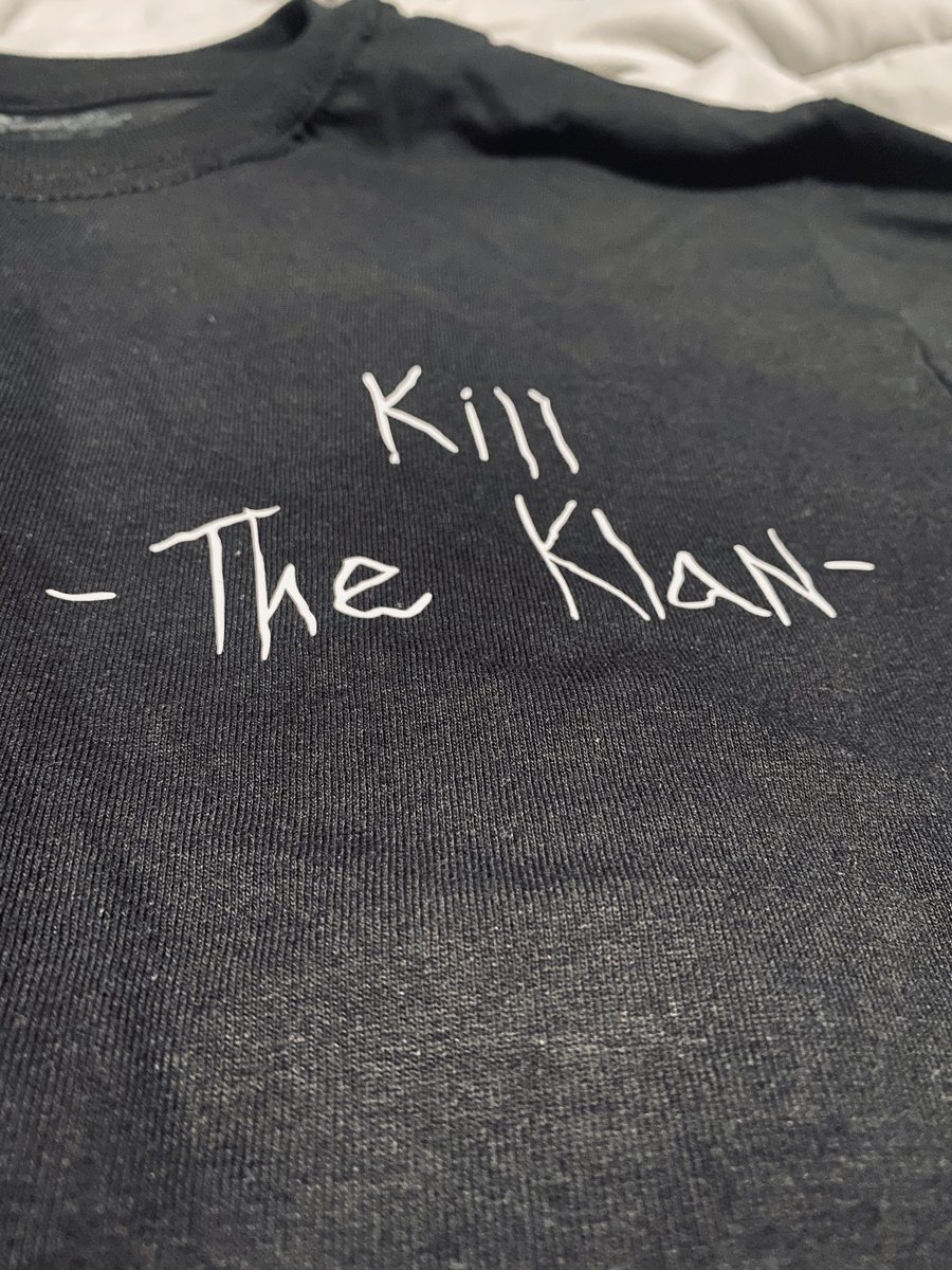 avilaelias40's tweet image. Kill The Klan Champion Brand  T shirts!!! HMU!!! Any size. Y’all should give this a retweet and help me out!! 😊