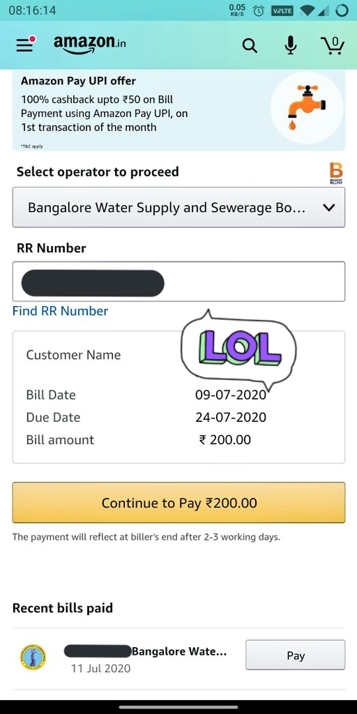 isteve22's tweet photo. @amazonIN very disappointed with your Amazon pay.. used it for first time and payment is been deducted but bill not paid. Chat and customer care not helpful. Vendor says they have not received the money. You say it's paid. Where is then my money then. https://t.co/PISMhXrH6m