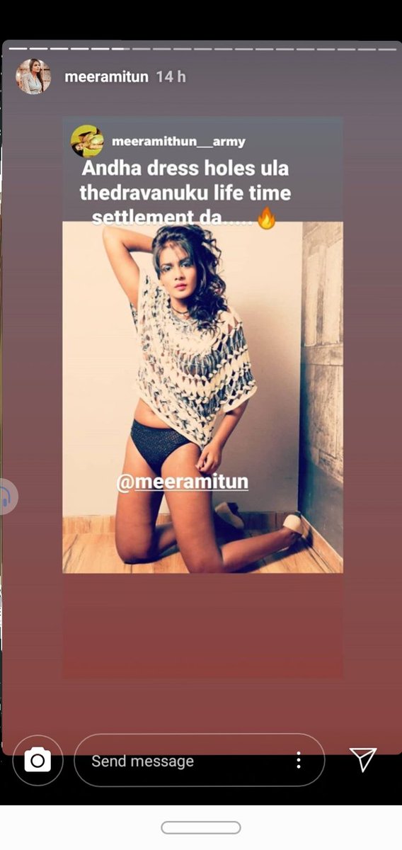 Let me tell a Kutty Story about Meera Mithun to get negative publicity ! She tried various methods for getting attention. Here we are listing SomeIn the begining,She was re-sharing the stories which contained 18+ Contents about her.It was a Utter Fail.(1/9)