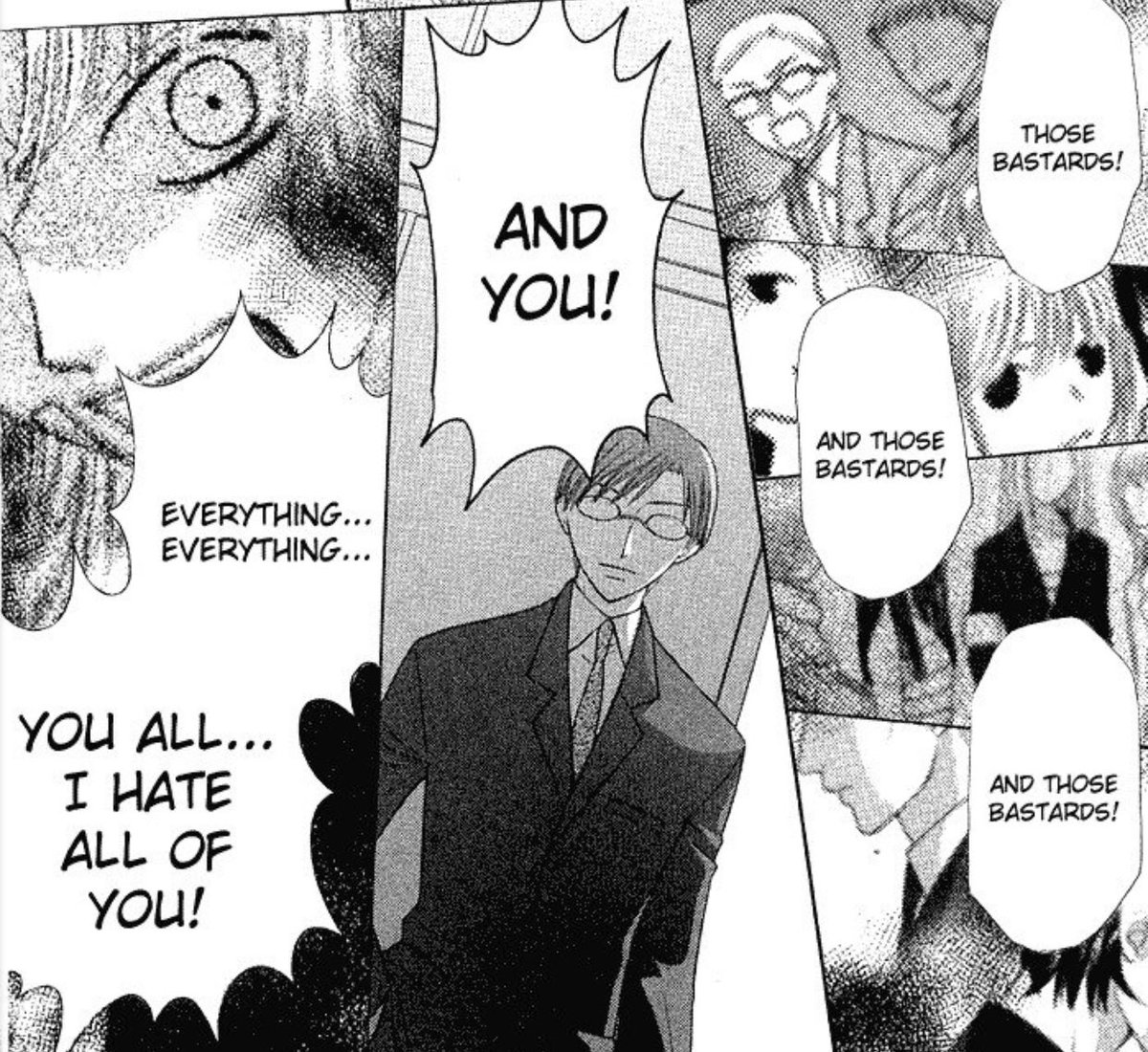 he has seen Kyoko’s pent up anger, frustration, and her desperate need for someone to be there because no one was, it’s easy to coax a child like this, someone so hurt and ruined, a moth seeking flame, comfort, an easy target to fill ideals and to mold them to you