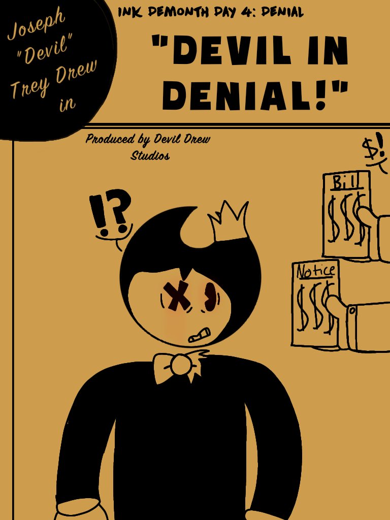 DILFDrawer's tweet photo. Joint #The_Ink_Demonth post for Day 4/5 "Denial and Bendy Royale" since i had to miss Day 4 for my #ProjectPoster well..project lol https://t.co/jwZcDw7KRs