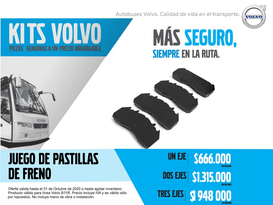 VolvoBusesCol's tweet photo. Invierta en productos de calidad Volvo. Comuníquese al (571) 756 5672 para conocer todas las promociones disponibles.
Con los Kits de mantenimiento Volvo mantén tu bus de carretera siempre original y operativo.
.
.
#PosventaVolvo #VolvoIntermunicipales #AgendaProVolvo https://t.co/VHULUwUYut