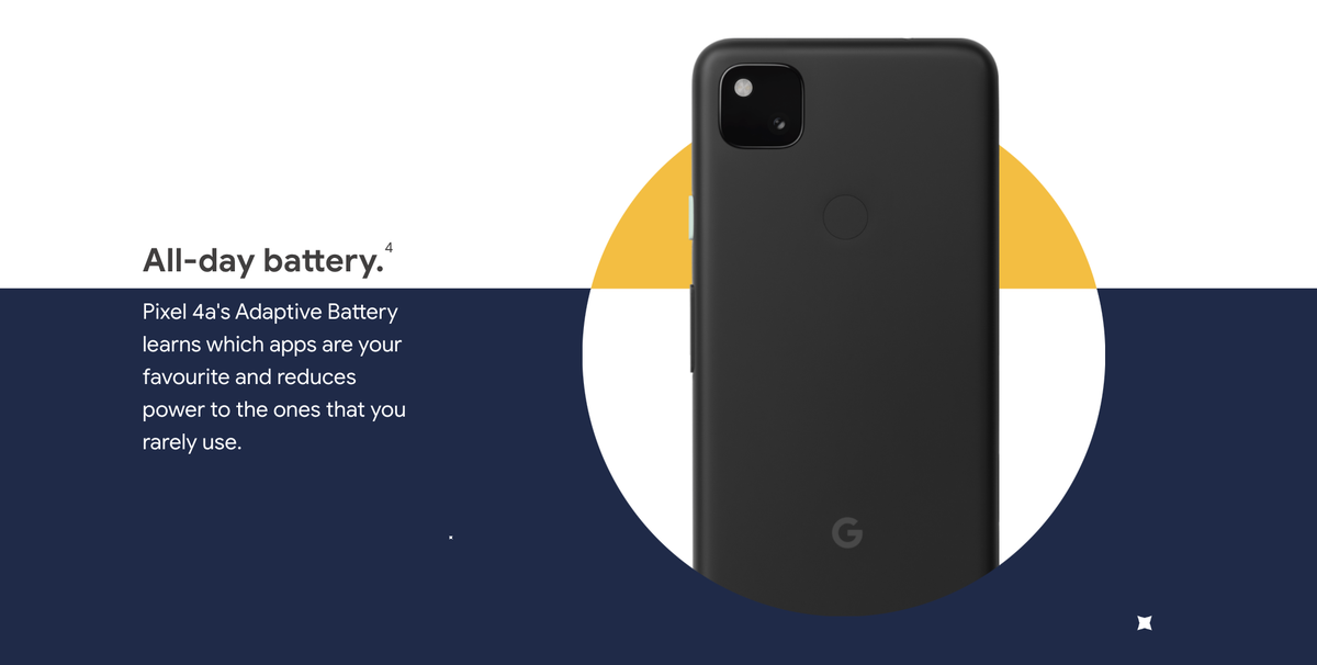 BiteSizeTech_'s tweet photo. #Pixel4a has a larger 3140mAh #AdaptiveBattery with #QuickCharge

https://t.co/Edbmosx31k

#Google #Pixel #GooglePixel #Technology #Tech #TechNews #Tech4All #Software #Hardware #Engineering #review #productreview #news #Australia #Brisbane #Sydney #Melbourne #Gadgets #Gadget https://t.co/H5LK04gkao