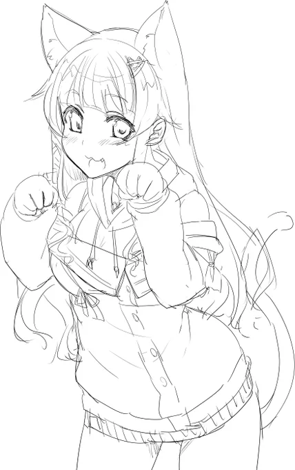 大人ちーちゃんにもすぐネコミミを生やす。 