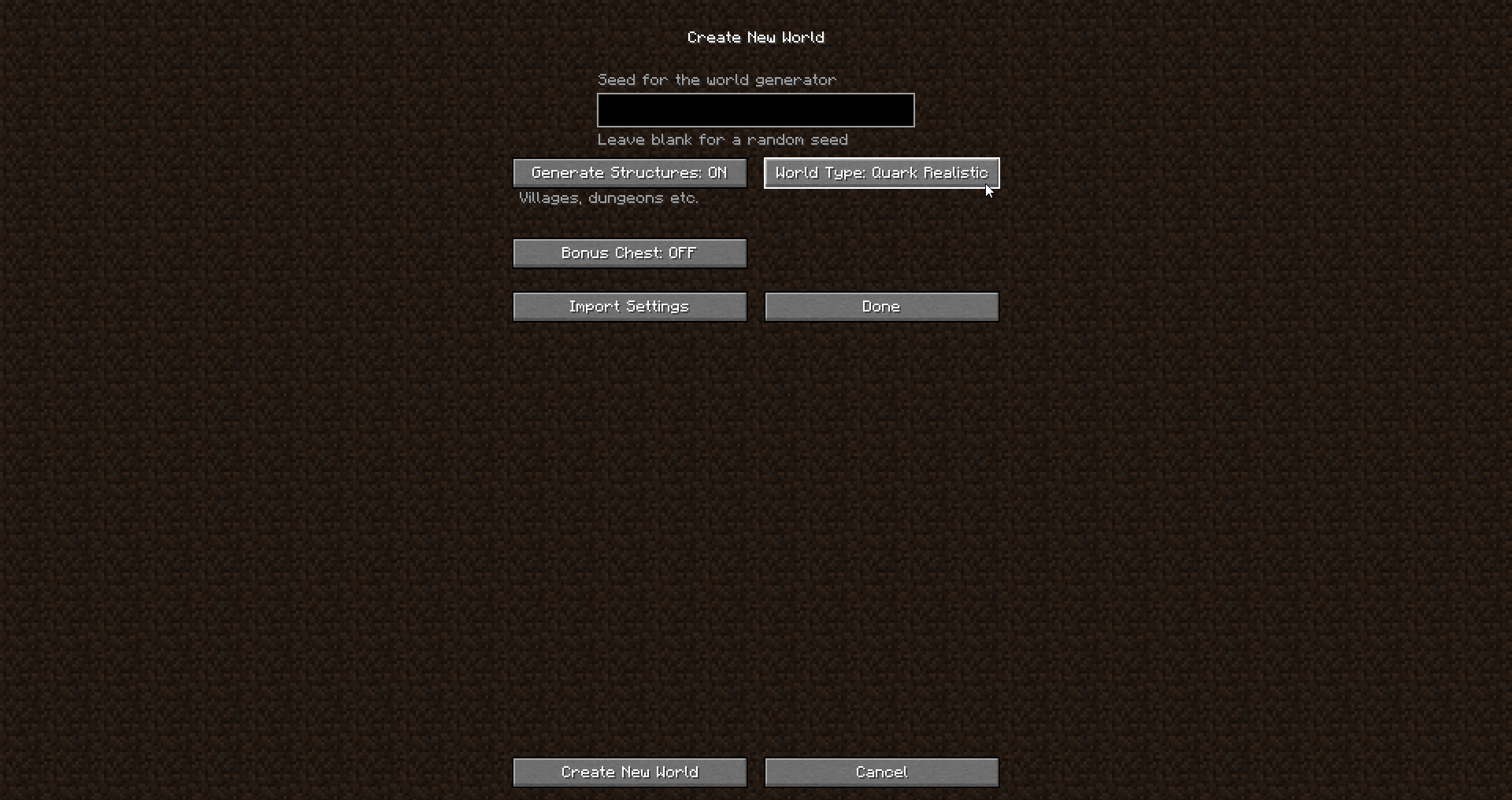 Vazkii S Mods Now Available In The Latest Version 1 16 Quark Realistic Worldgen Pick It At World Creation To Use It On A Server Set The Level Type In Your Server Properties To Realistic Grab It T Co Upho2ufitu T Co Ysljaliu7n