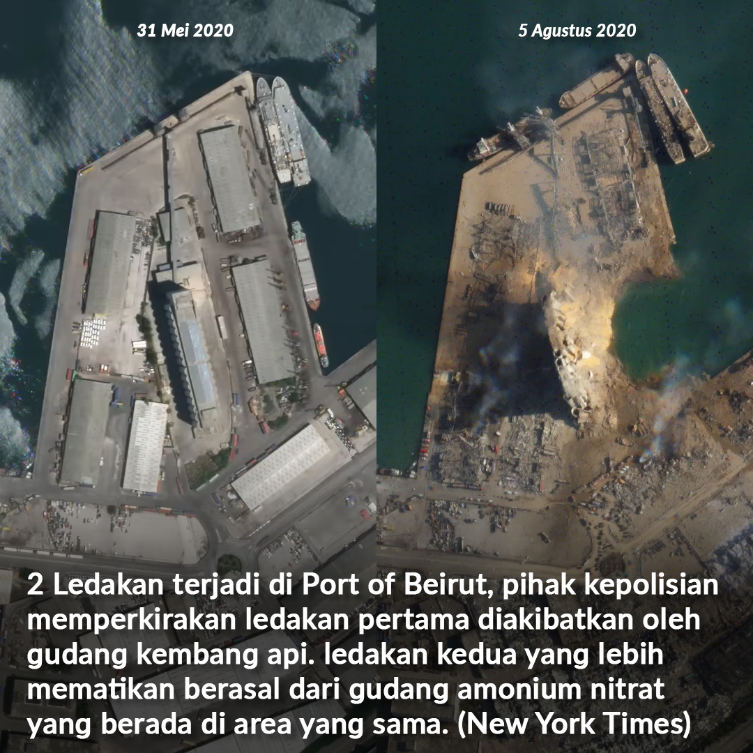 InfimapID's tweet photo. Ledakan Port of Beirut, Selasa 5 Agustus 2020. https://t.co/dmsYfDIa09
