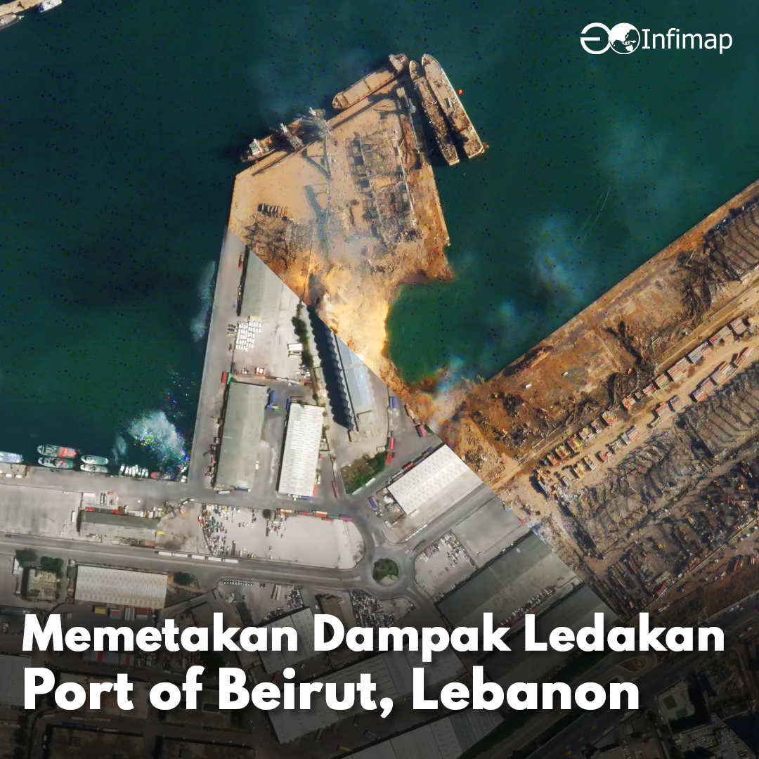 InfimapID's tweet photo. Ledakan Port of Beirut, Selasa 5 Agustus 2020. https://t.co/dmsYfDIa09