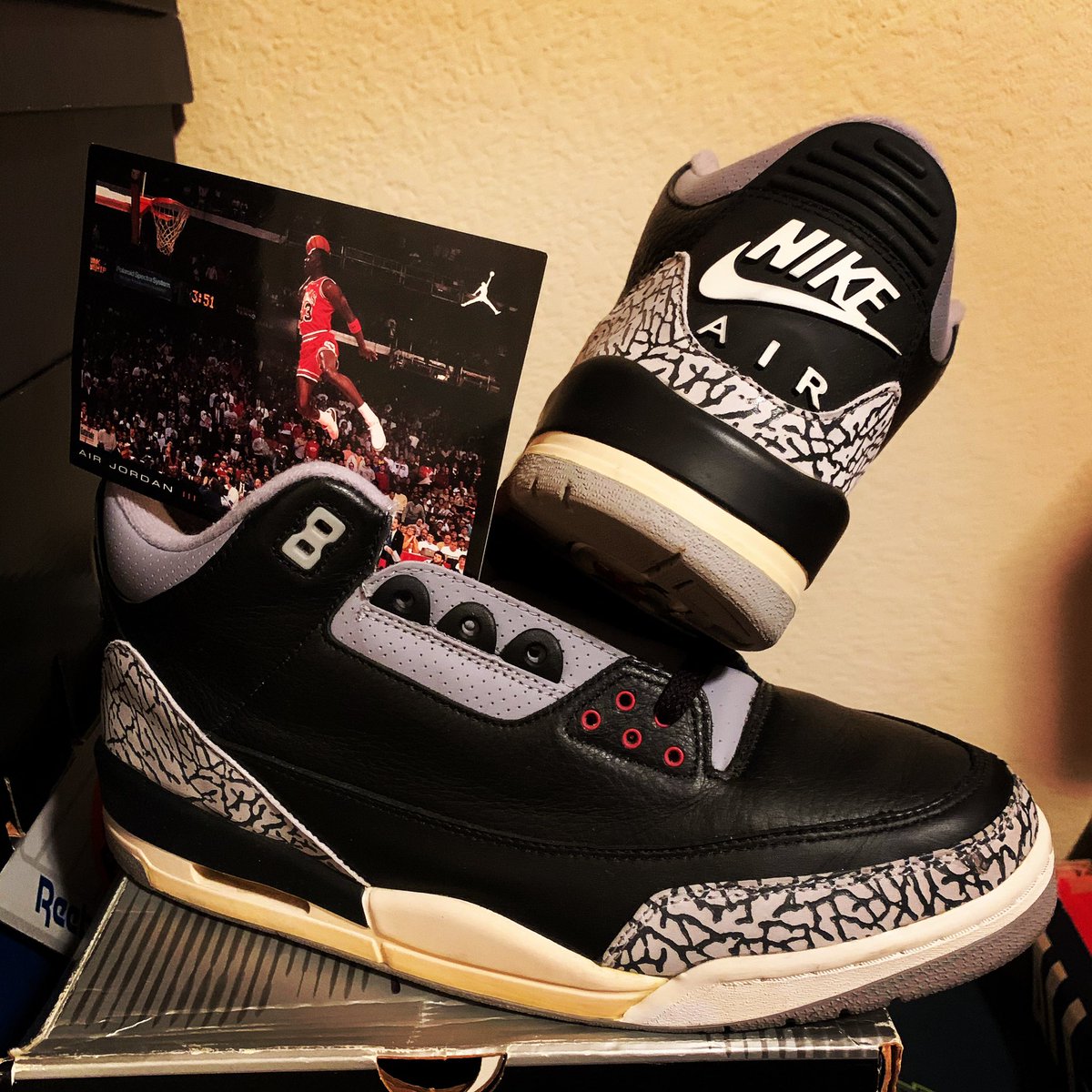 2001 Air Jordan III Retro #therealmysoletokeep #smyfh #nike #jumpman23 #retro #vintage #influencer #shoes #shoeporn #bayareagotsole #instyleshoes #kickgame #sneakers #modernnotoriety #recognize #solecollector #shotoniphone #greatness #Twitter #retro