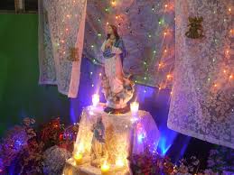 La Purisima is a v important holiday celebrating the Immaculate Conception of the Virgin Mary. 9 days of prayer at an altar in their home. Dec. 7 comes La Griteria. "¿Que causa tanta alegría?" "¡La Concepción de María!" Fireworks, singing, dancing, toys & food for all.