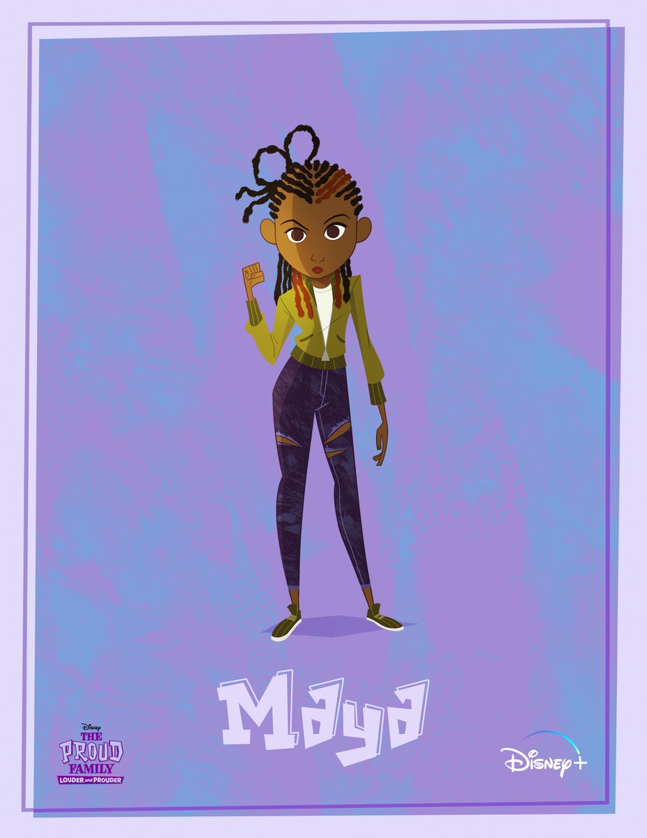 DisneyPlus's tweet photo. There’s a new girl coming to town! Prepare to fall in love with 14-year-old activist Maya Leibowitz-Jenkins, voiced by @KekePalmer, from the upcoming Original Series, #TheProudFamily: #LouderAndProuder, coming soon to #DisneyPlus. https://t.co/JkdVevFuQI