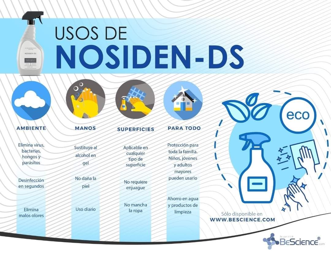 besciencemx's tweet photo. Conoce los usos del nuevo NOSIDEN-DS SANITIZANTE DE AMPLIO ESPECTRO y adquiérelo en https://t.co/0rx9MtmOm9 🛒 https://t.co/qtdtngUXh5