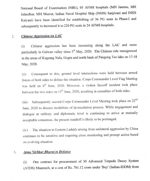 ANI's tweet photo. Chinese aggression has been increasing along the LAC &amp; more particularly in Galwan Valley since 5th May 2020. Chinese side transgressed into the areas of Kugrang Nala, Gogra and north bank of Pangong Tso lake on May 17 –18 2020: Defence Ministry on its major activities in June https://t.co/YG9rbp7C89