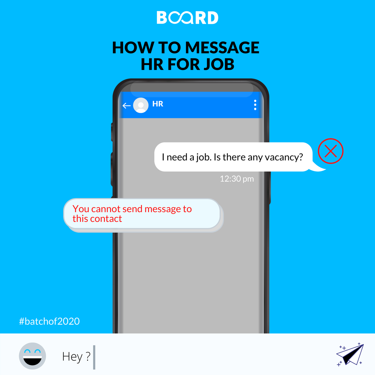 boardinfinity's tweet photo. Are you one of those #BatchOf2020? It's time to dawn a professional hat with a professional approach that leaves an impression & an impact. Tell us how would you approach an HR?
#batch2020 #2020graduates #2020graduate #2020goals #2020jobs #jobsearchtips #jobsearchadvice https://t.co/rE1ROYJDjo