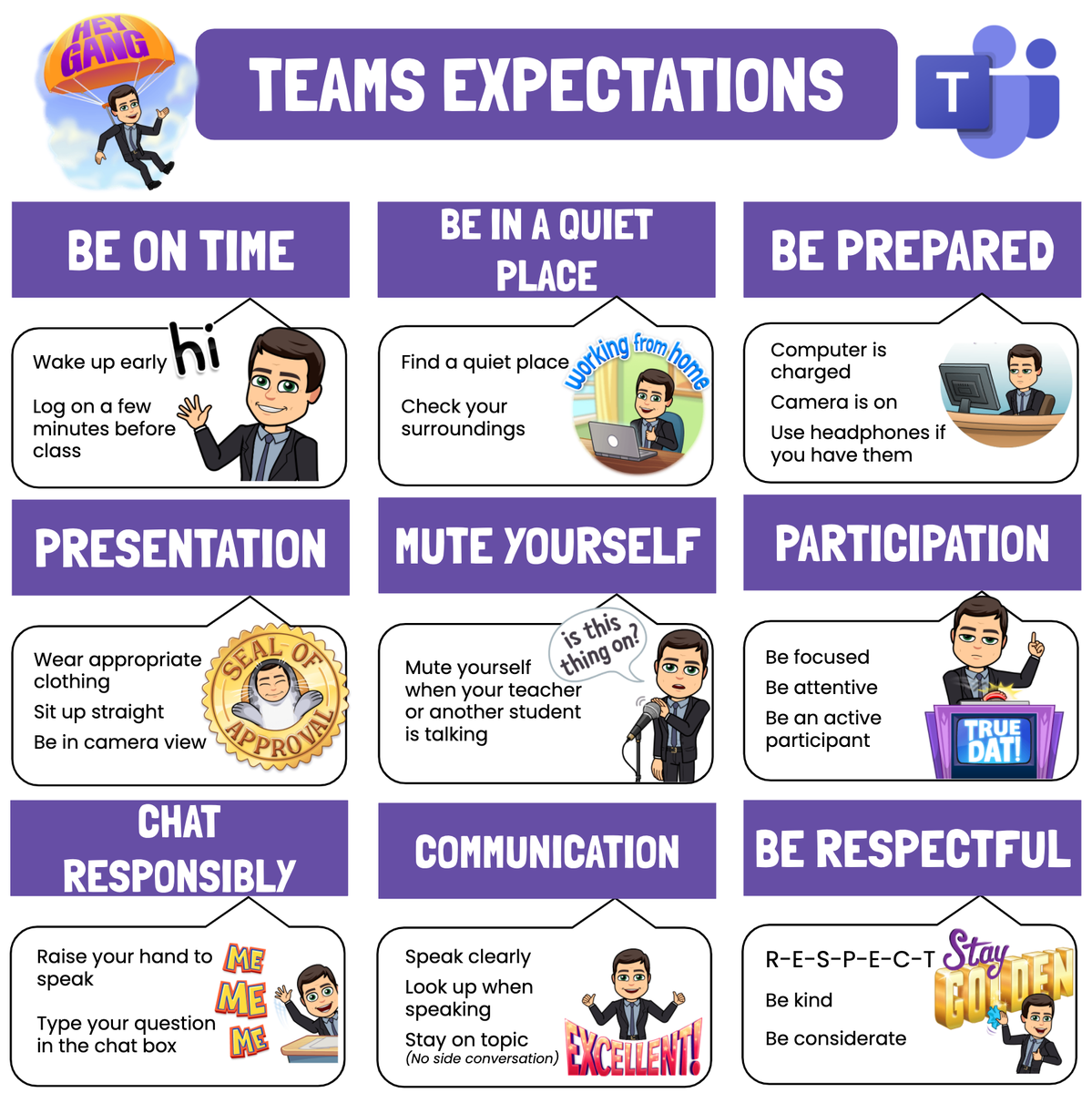 edTechEvans's tweet photo. 📹📽️📹📽️😃
Clickable Schedules and Call Expectations templates are the new norm...

Grab a copy here &amp; edit, re-hash, share... as you see fit!
#StamfordHK #CognitaWay
#GoogleEduChat #MSFTEduChat #GlobalGEG 

https://t.co/rKCKKE7sOK

https://t.co/nPycwWYmp8 https://t.co/G5mGfD4q8L