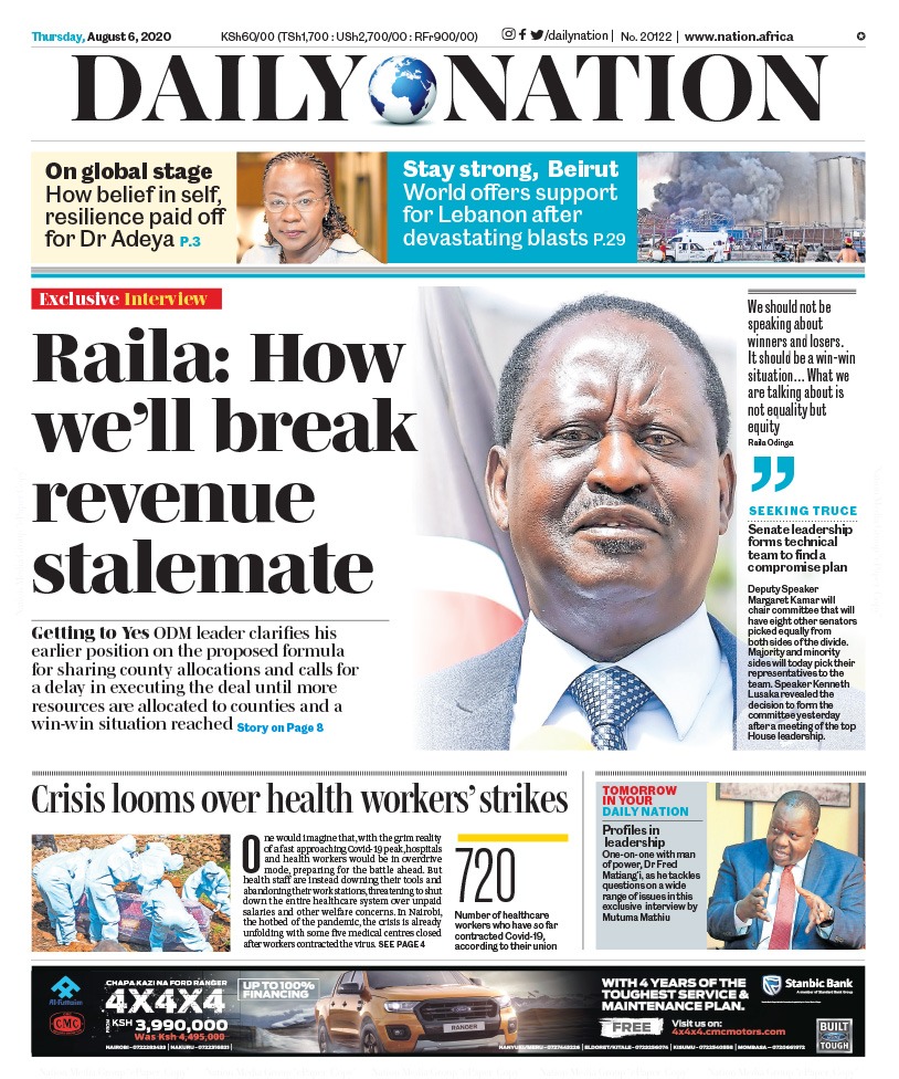 In the papers this morning