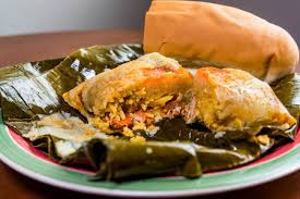 Nacatamal (maize dough stuffed with pork, potato&rice wrapped in a banana leaf) Indio Viejo (minced meat, maza, mint, served with tostones) Vigorón (chicharrones, boiled yuca, chopped cabbage salad) my mom's fav gallo pinto, fried green plantains, fried cheese, chancho (pork)