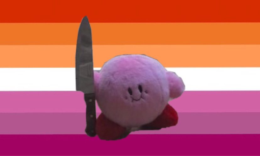 kirby with a knife loves lesbians