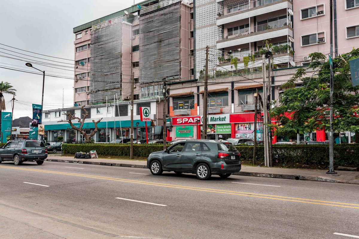 Awolowo Road in Ikoyi is hard to miss.