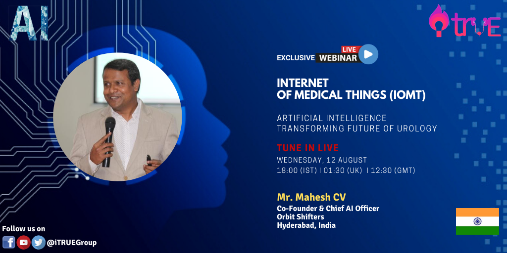 OrbitShifters's tweet photo. Our Chief AI Officer Mr. Mahesh is speaking at Itrue Event on IOMT https://t.co/MNQme8g1Xe