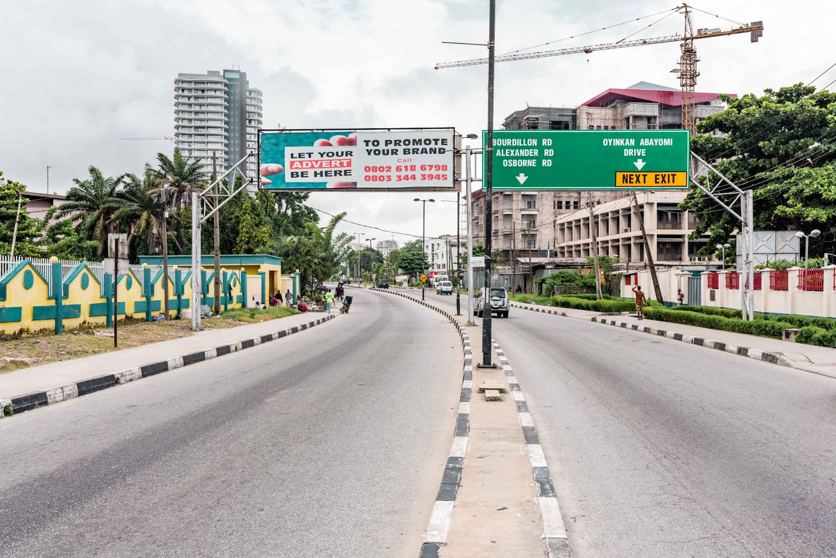 We tried to photograph the airport but the worst thing you can do at MMIA is to try to take a photo. So, we moved on to Bourdillon Road in Ikoyi. The metonymy for power in Lagos.