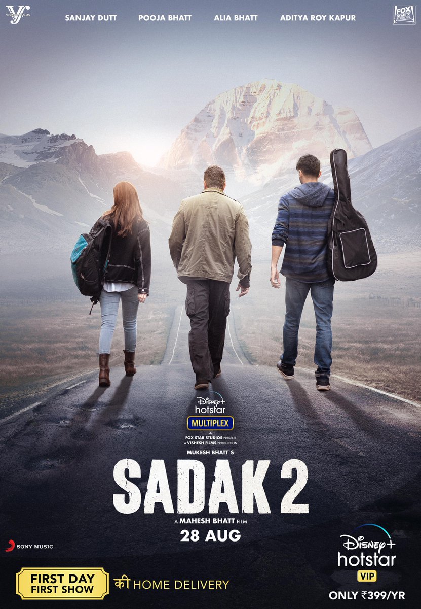 The road to love is the road to take. Join us in the journey as #Sadak2 streaming on @DisneyPlusHotstarVIP from 28 August #DisneyPlusHotstarMultiplex

@aliaa08 #AdityaRoyKapur @PoojaB1972 @MaheshNBhatt #MukeshBhatt #SuhritaSengupta @wrkprint @foxstarhindi @VisheshFilms