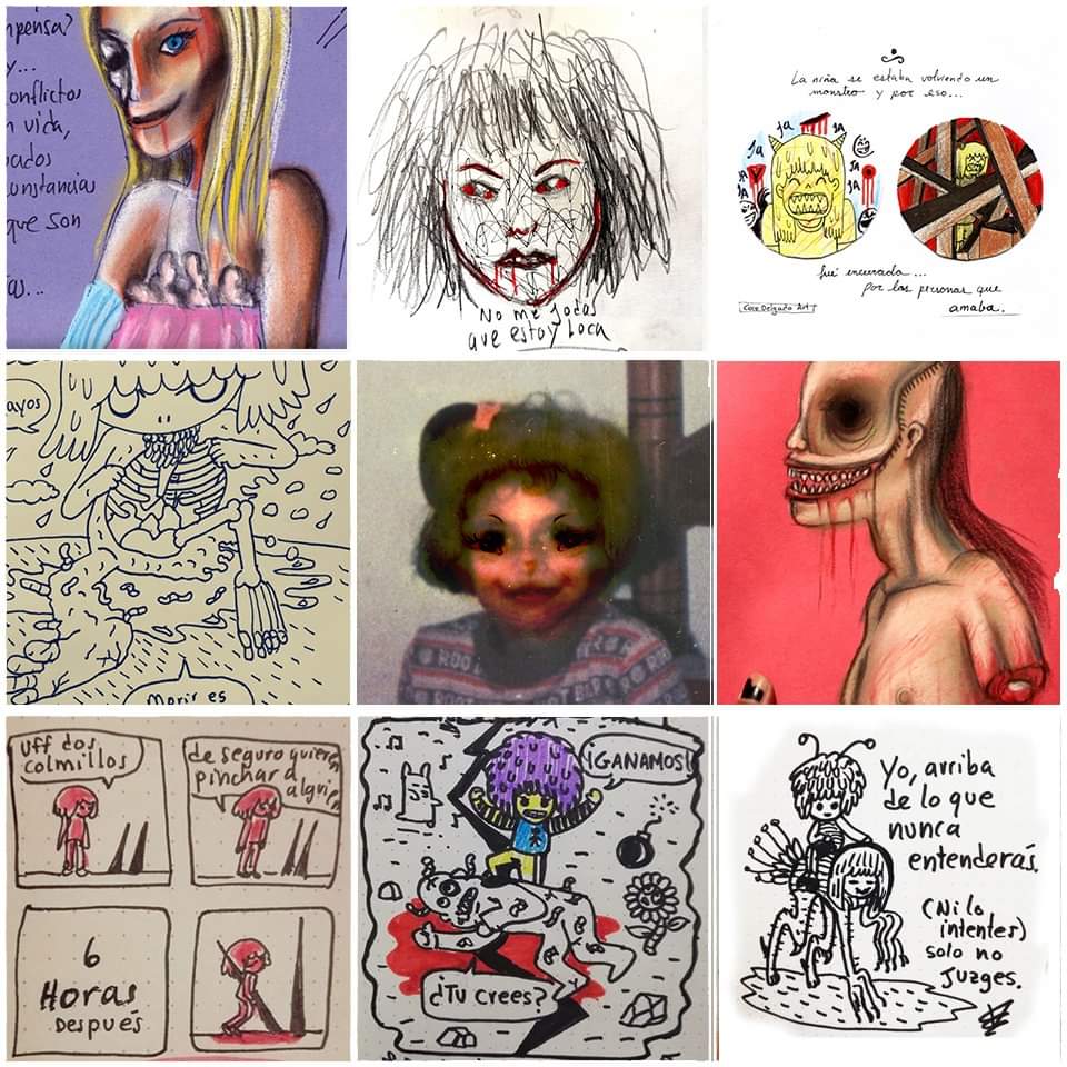 CCroocks's tweet photo. Este es el #faceyourart que mas me costo hacer, es el de nuestra trauma holder quien es una pequeña niña, que a veces tamvien ha sido persecutora. 
5.- Nada (autoregulación de vivencias desagradables) 
#autismo
#tid
#faceyourart
#faceyourartchallenge
#faceyourfears https://t.co/8ghcc3O5N1