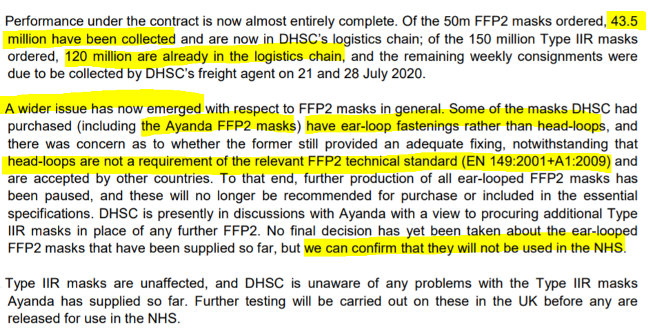 Funny you should ask, actually, because as it turned out, quite a lot can go wrong.Because, fourth, none of those FFP2 masks can be used in the NHS. /13