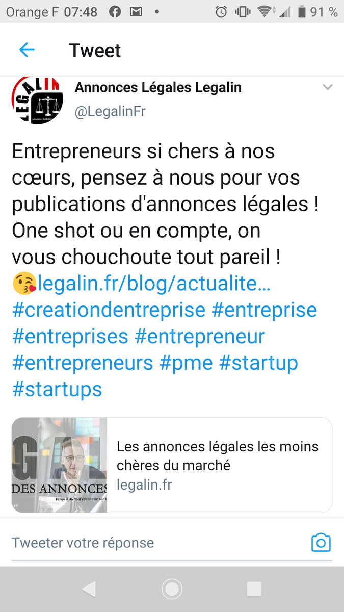 job_fb's tweet photo. @ElBartoli @SanaaMoussaid @RaphaelMadar @Alexandre_Hini @RomainFROMENT3 @FabriceHeuvrard @Dominiqueperier @YannBench @YannickLeNoan Bonjour, vu de l'extérieur, agressif n'est vraiment pas le premier mot qui vienne à l'esprit.
Par exemple, voyez la petite manchette ci-dessous...
Remarquez que le marché de l'annonce légale est également censé être réglementé...
#forfaitisation
#stopretrocoms https://t.co/CpScGnOCtv