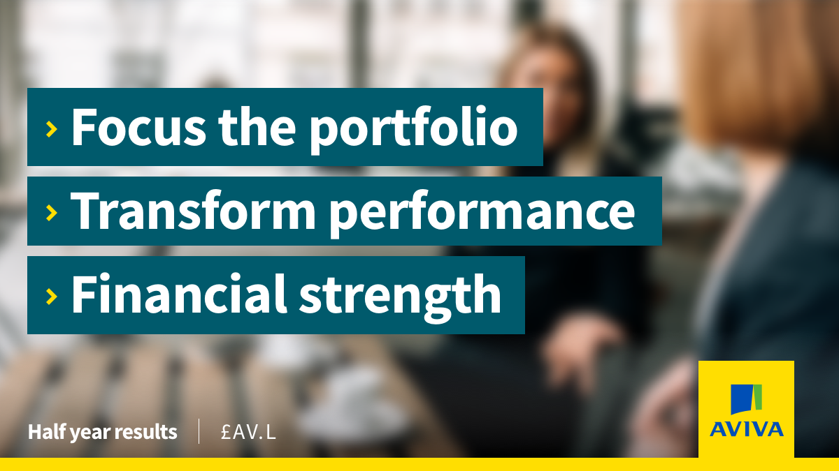Aviva CEO Amanda Blanc shares her priorities to focus the portfolio, transform performance and build our financial strength.  Take a look at our HY2020 results announcement #AvivaResults in.aviva.com/33lUHTX