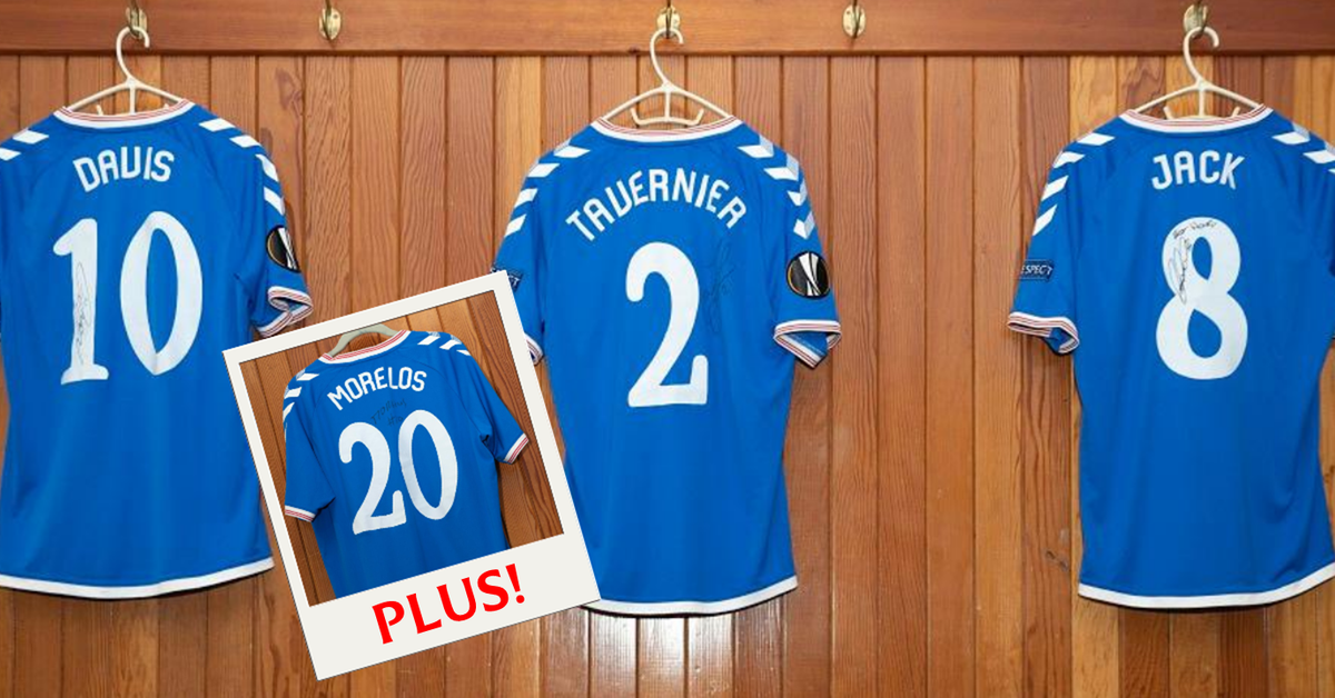 Rangers Charity Foundation (@rfc_charity) on Twitter photo <a href="/ryankent/">RyanKent</a> <a href="/therealgreegsy1/">Allan McGregor</a> <a href="/GlenKamara4/">Glen Kamara</a> <a href="/RangersFC/">Rangers Football Club</a> π Our final auction begins tomorrow at 10am...and it's a BIG one!
Get your hands on these signed and worn Europa League shirts from <a href="/StevenDavis8/">Steven Davis MBE</a>, <a href="/James_Tavernier/">James Tavernier</a> and Ryan Jack...
PLUS! <a href="/morelos2106/">Alfredo Morelos</a>'s shirt is BACK after the winning bids were not claimed.
Set your alarms! <a href="/ryankent/">RyanKent</a> <a href="/therealgreegsy1/">Allan McGregor</a> <a href="/GlenKamara4/">Glen Kamara</a> <a href="/RangersFC/">Rangers Football Club</a> π Our final auction begins tomorrow at 10am...and it's a BIG one!
Get your hands on these signed and worn Europa League shirts from <a href="/StevenDavis8/">Steven Davis MBE</a>, <a href="/James_Tavernier/">James Tavernier</a> and Ryan Jack...
PLUS! <a href="/morelos2106/">Alfredo Morelos</a>'s shirt is BACK after the winning bids were not claimed.
Set your alarms!