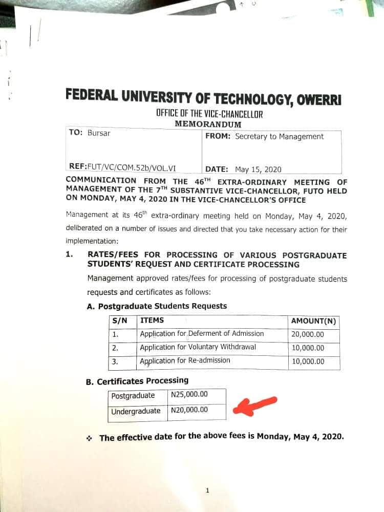 IPOB_FUTO's tweet photo. Futo Students and Alumni have started a Trend 👇
#FutoRefundMyAlumniFee
#FutoAlumniScam
#FutoCertificate

The @VC__FUTO and @VC_FUTO  increased the #futocertificate fee from ₦200 to ₦20,000.
This is unacceptable.

@VOBSWorldwide 
@EmekaGift 
@Amaka_Ekwo 
@MaziNnamdiKanu https://t.co/t2xSM70Zbp