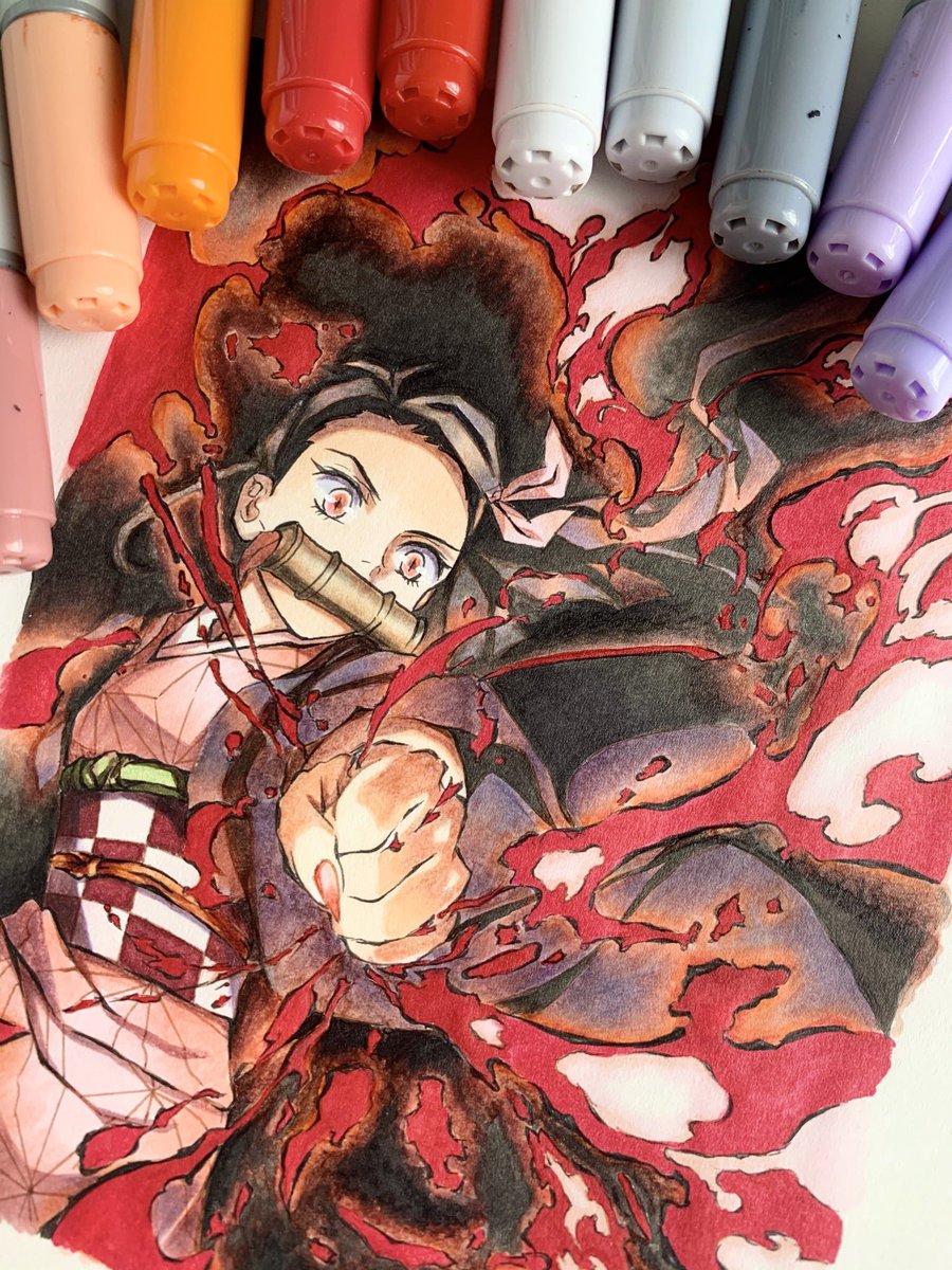 肌から塗る派です コピック 模写 地縛少年花子くん まころんのイラスト 肌から塗る派です コピック 模写 地縛少年花子くん まころんのイラスト