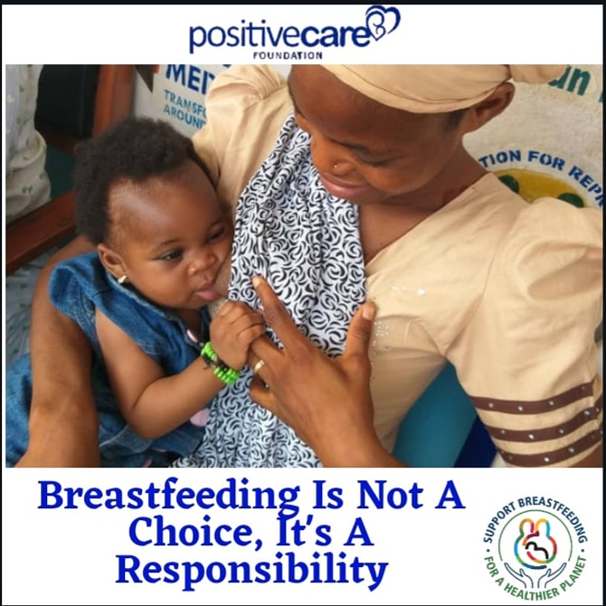 PositiveCareng's tweet photo. A vivid ability of a mother is the ability to nurture: a part of which is breastfeeding. We encourage all women to breastfeed their babies the advantages are endless! 
#breastfeedingweek2020 #breastfeeding #positivecare 
@tolualadesanmi https://t.co/biRkfVe08R