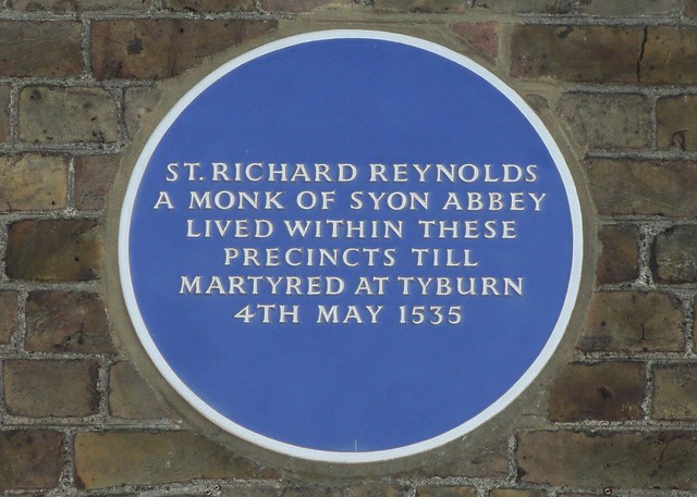 Entirely opposed to the Protestant reformation, Reynolds refused the Act of Supremacy in 1534, and was sent to the Tower of London the following year. Interrogated by Thomas Cromwell himself, Reynolds was executed on 4th May 1535, alongside John Hale, Vicar of Isleworth. (5)