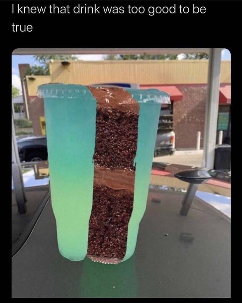 Ukmemes9's tweet photo. Why can’t that be a real drink 🥺😩 #memes #memes2020 #cake #drink #lol #fun #funny #like #follow #retweet https://t.co/wmADvwyVCa