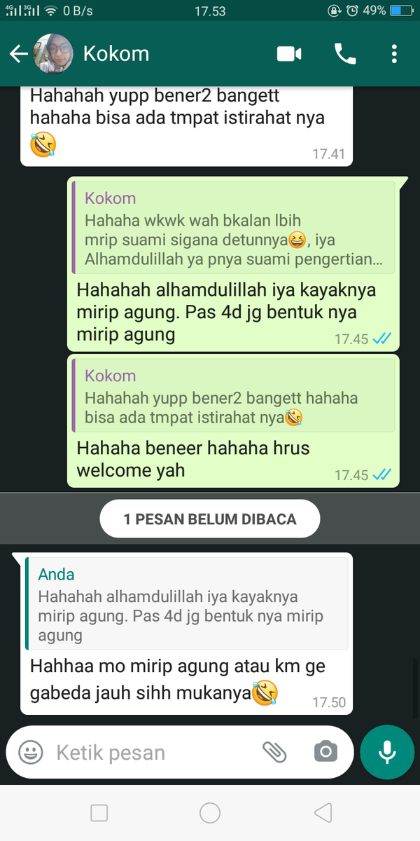 azhari_firdha's tweet photo. Ga sabar liat junior agung firdha ❤😍😘. Krn kt slalu dibilg mirip, jd anaknya jg psti ga akan plek ke ppah/mmahny, nyampur 😍 https://t.co/LfOxTGZIqx