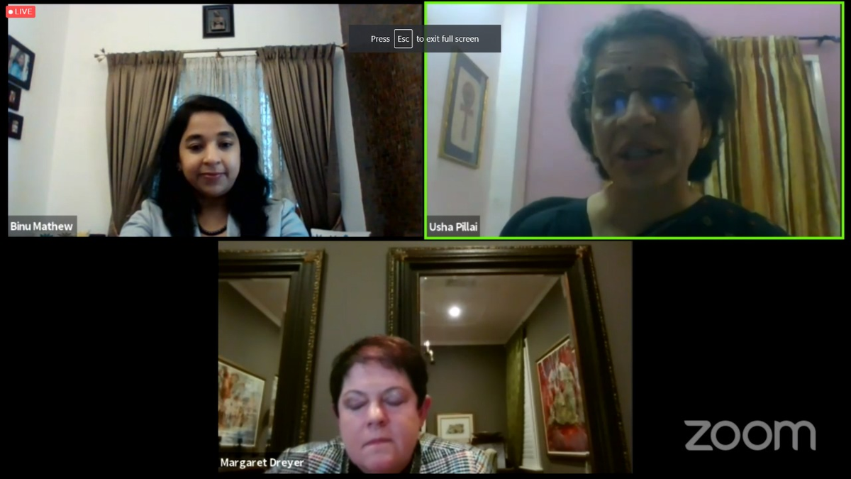 SaundaryaR's tweet photo. #BinuMathew Head HR at @HP and #MargaretDryer National Inclusion leader at @DeloitteAUS spoke brilliantly about leading with authenticity. Our own #UshaPillai, (VP - Training &amp; Ops) at @avtarinc, summarizes in her characteristically powerful way! https://t.co/PVLltjFJf9