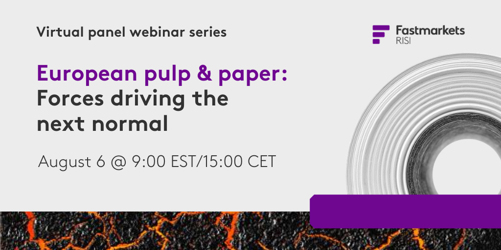 FastmarketsFP's tweet photo. In today's #webinar, you'll hear from economists who will unravel the complexities of the #European landscape and the major forces having the greatest impact. Register now: https://t.co/lxL2Lp6HkI
#supplydisruptions #Brexit #EU #pulpandpaper #paperdemand
@ppi_europe @risi_al https://t.co/m2Fl0i2aDN