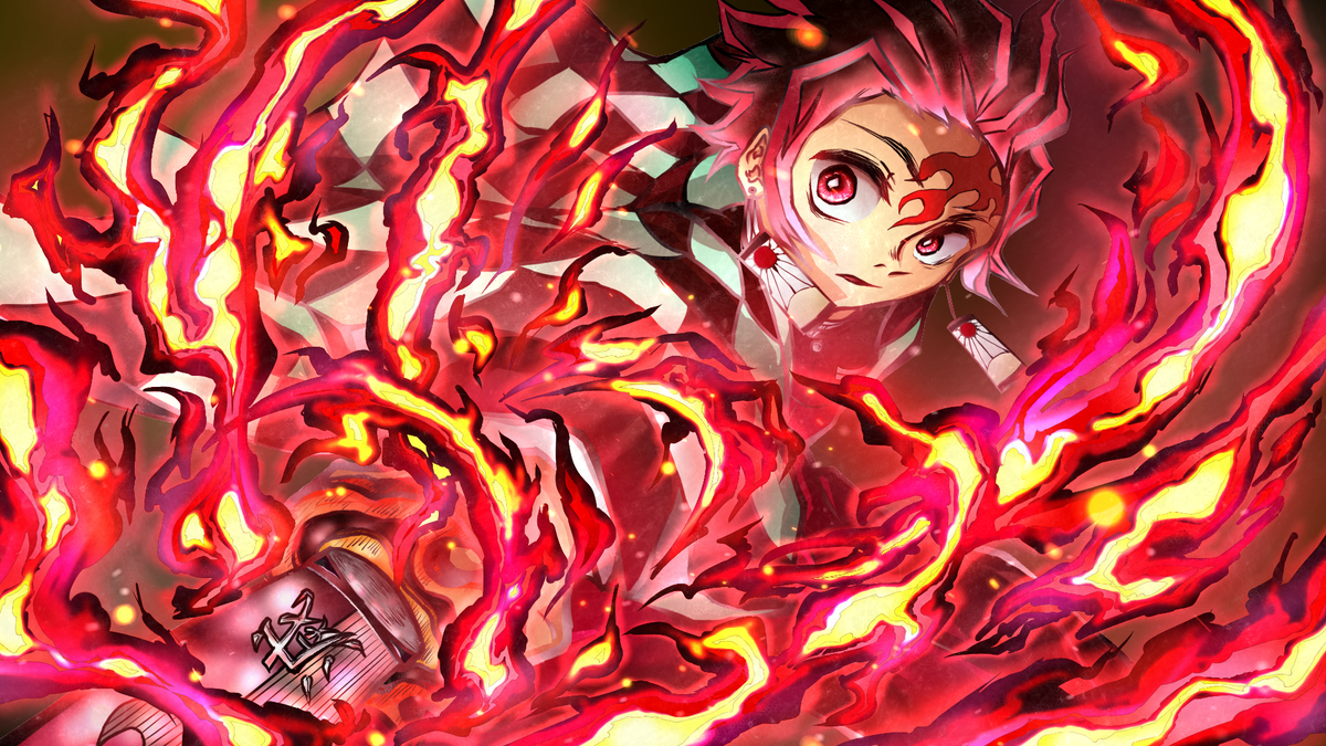 Gloryfield 3 4話制作中 ヒノカミ神楽 透き通る世界 其ノ壱 鬼滅の刃 竈門炭治郎 イラスト 絵描きさんと繫がりたい
